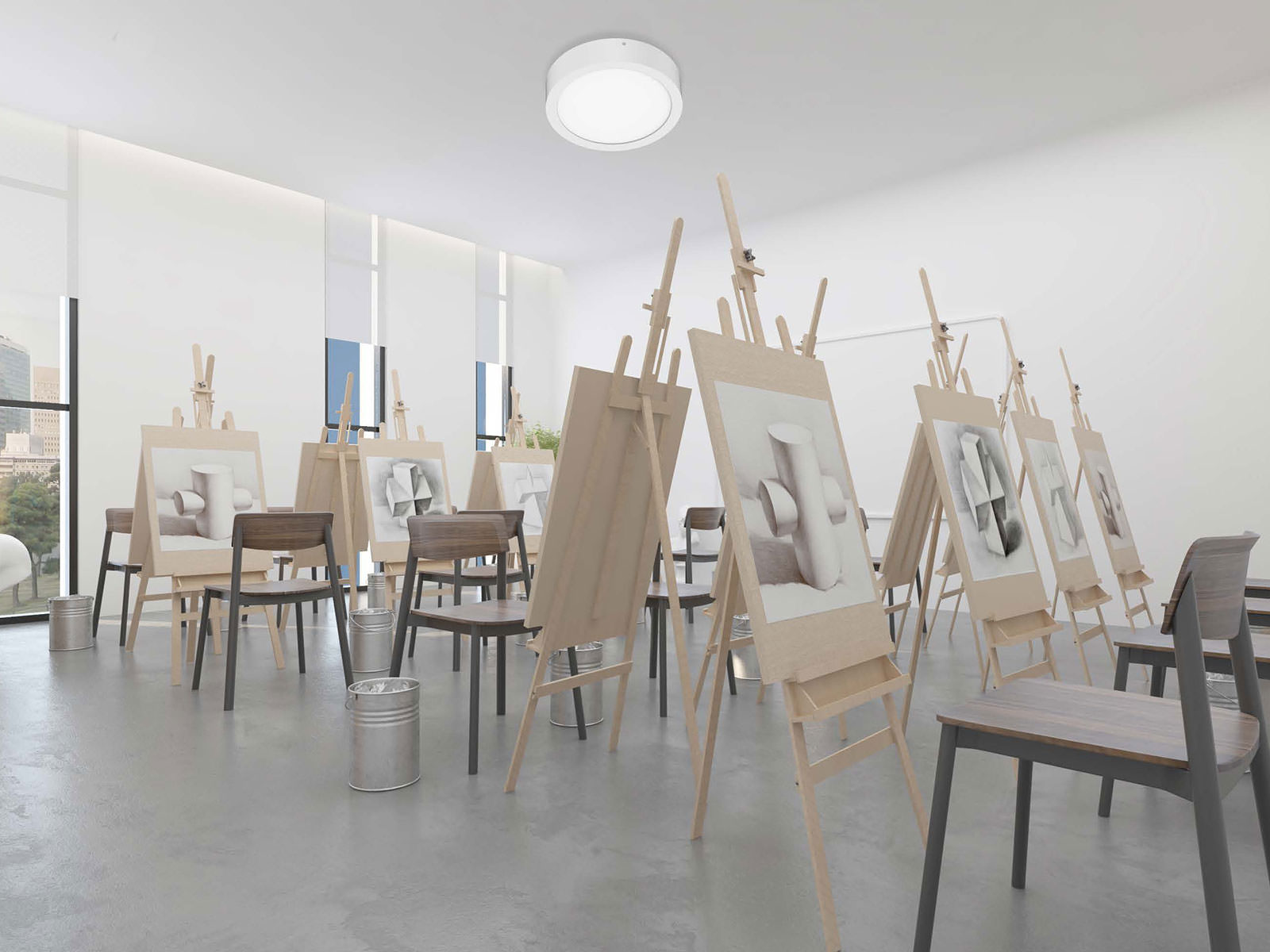 PL DR圓形護眼燈應用(yòng)效果展示